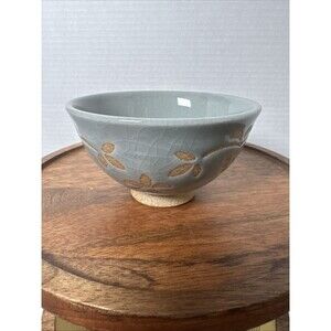 Arita Ware Small Bowl Blue Gray Rice Tea Signed